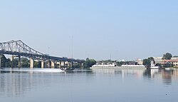 Tug and Boat at Bridge